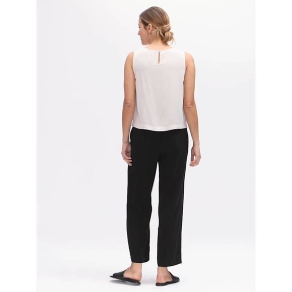 Eileen Fisher System Straight Ankle Pant Easy Fit Ankle Length L NWOT - Picture 3 of 12